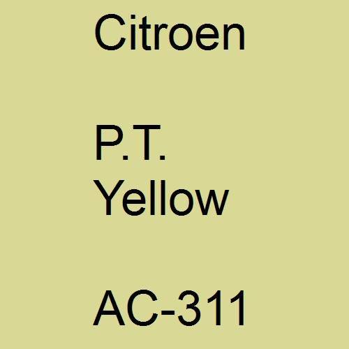 Citroen, P.T. Yellow, AC-311.